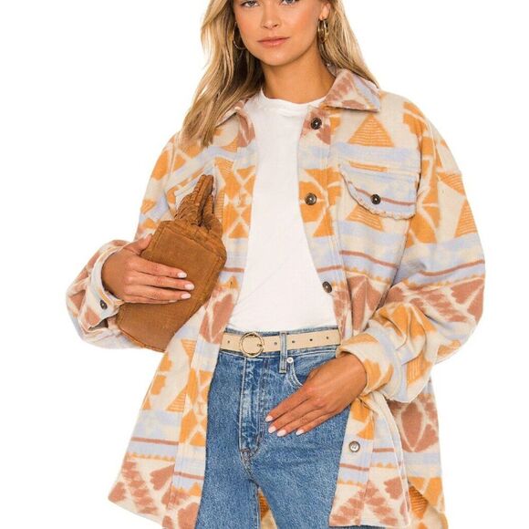 FREE PEOPLE Ruby Jacquard Jacket in Sedona Combo Size S - Picture 2 of 6